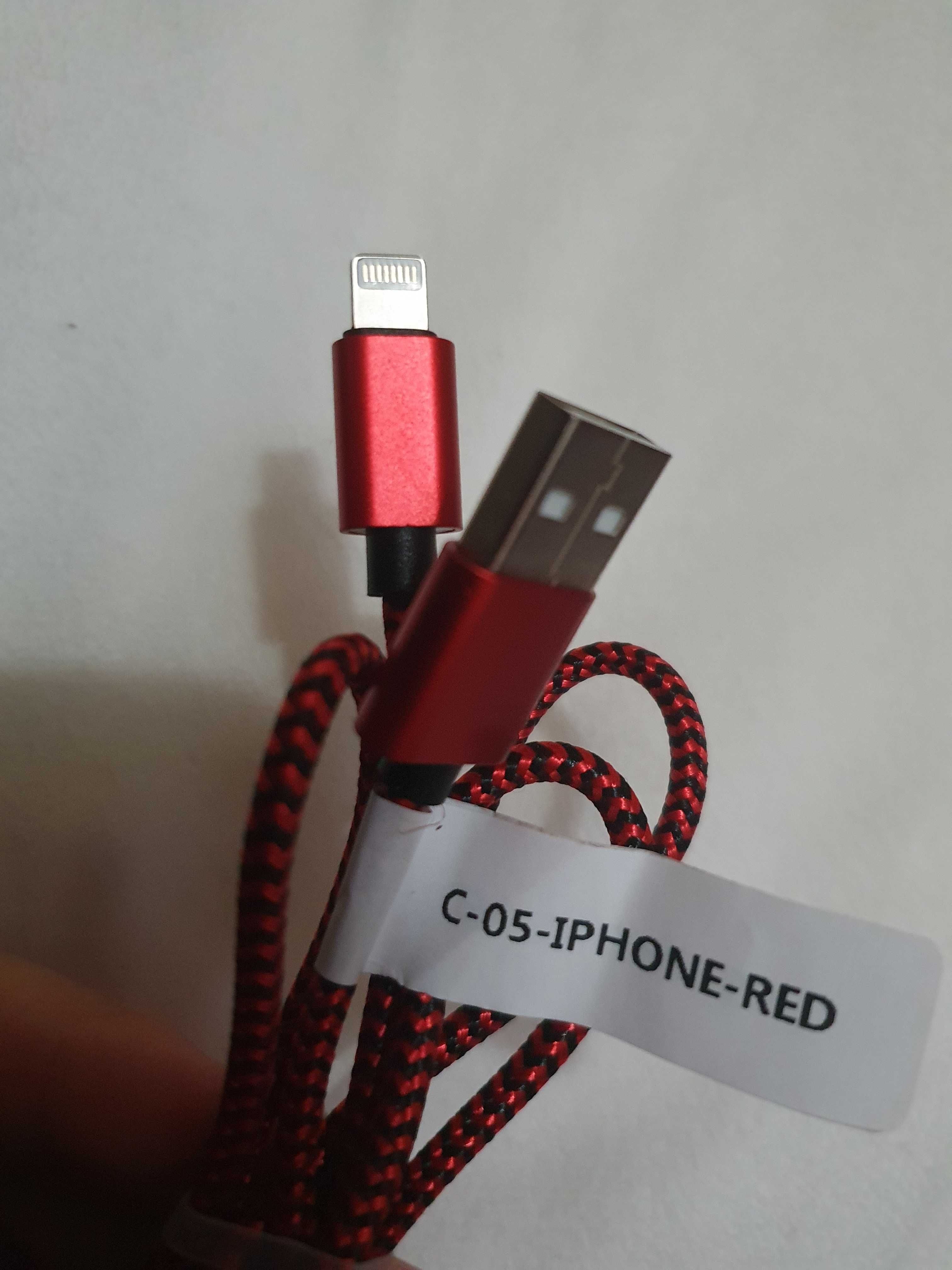Kabel usb kabel do telefonu  i Phone czerwony