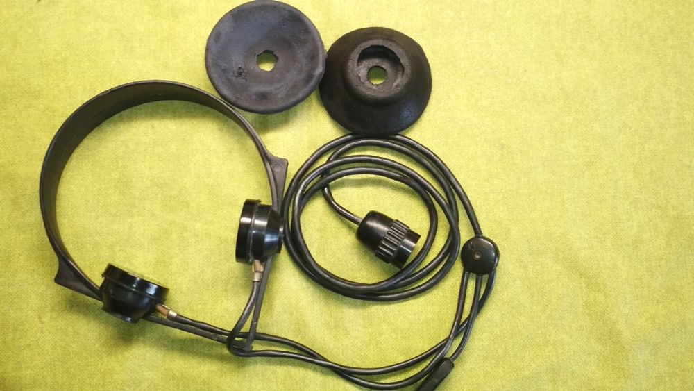 Наушники гарнитура СССР радио авиационные разъем жолудь