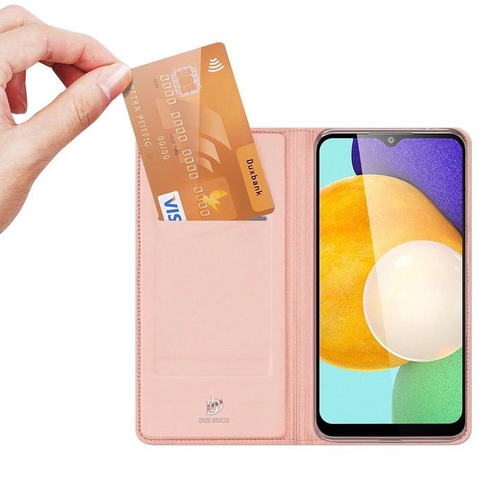 Dux Ducis Skin Pro kabura etui z klapką do Samsung Galaxy A03s różowy