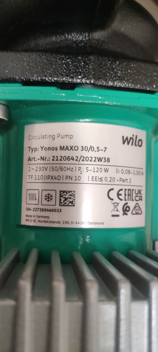 Pompa Willo Yonos Maxo 30/0.5-7