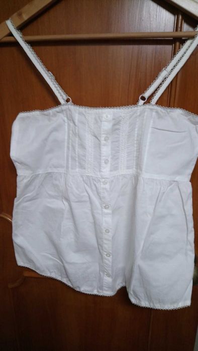 Top de alças branco