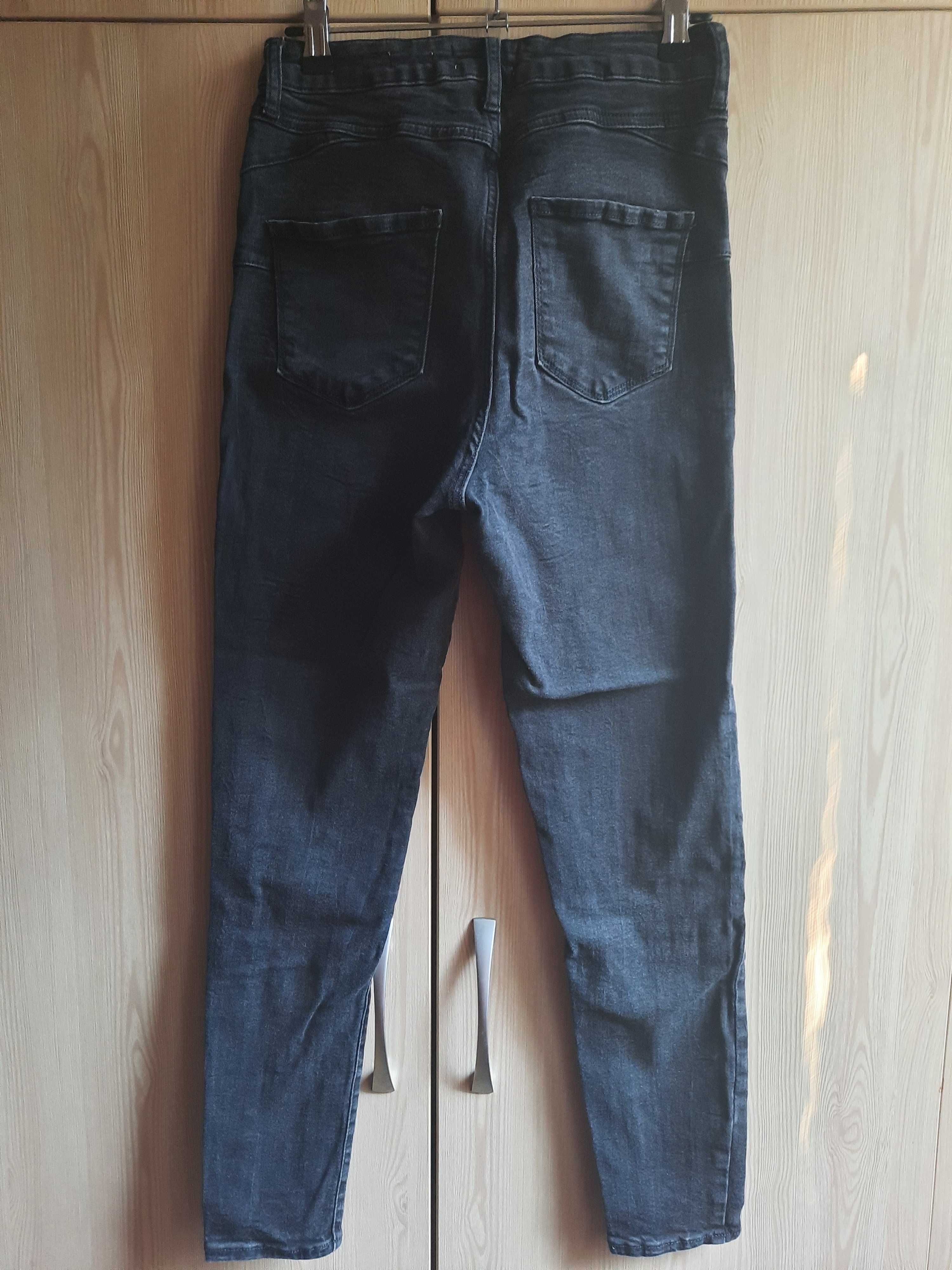 Женские черные джинсы new look skinny с высокой посадкой uk 10 S