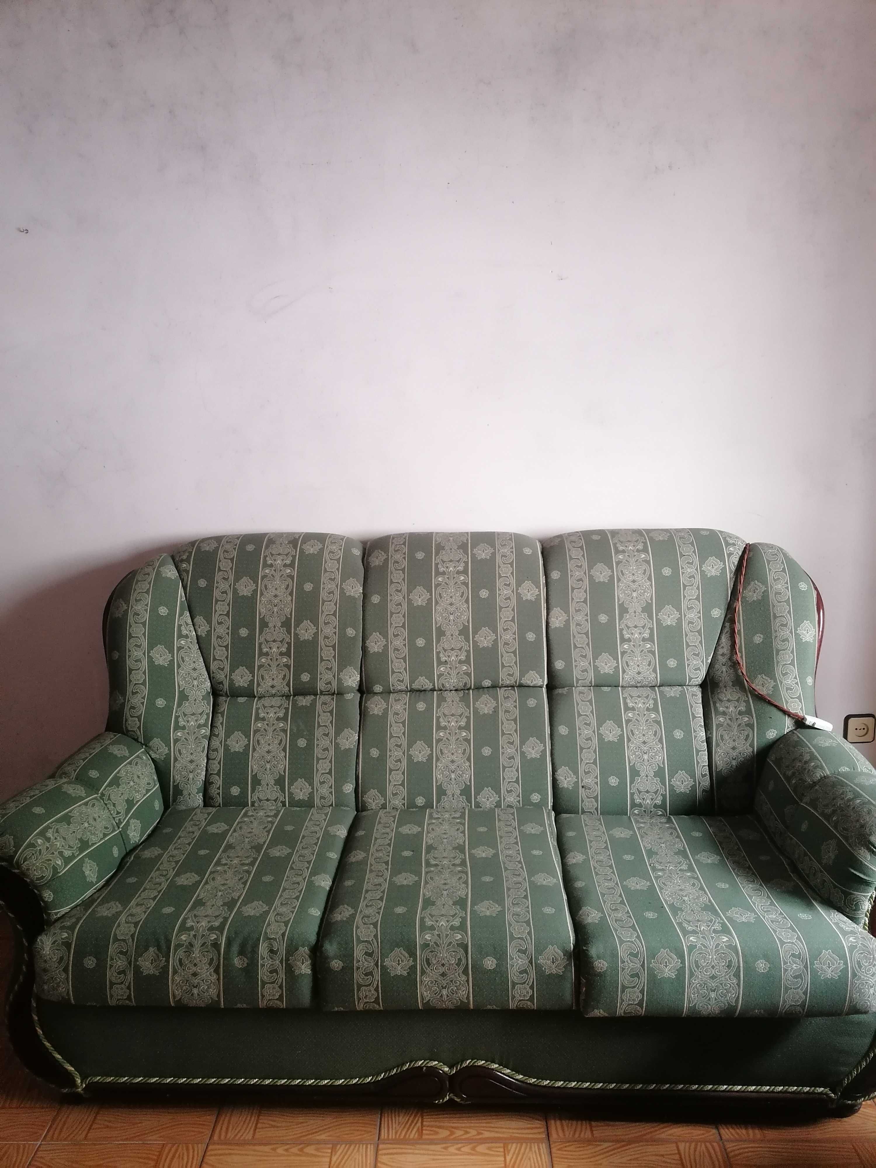 Três Sofás Vintage cor verde