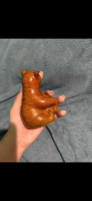 Статуетка майоліка ведмідь