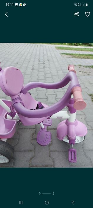Rowerek trójkołowy 4 w 1 Little Tikes, daszek,