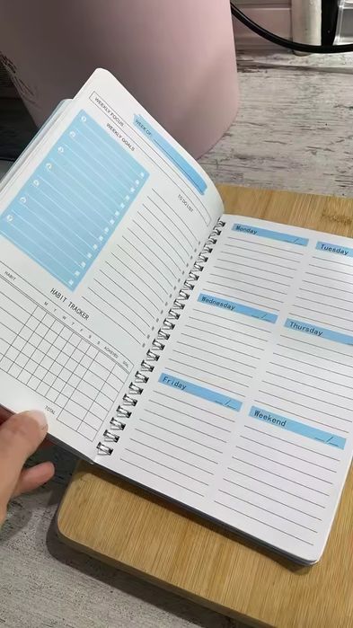 2 в 1 Блокнот планер і трекер звичок + ручка В ПОДАРУНОк не датований