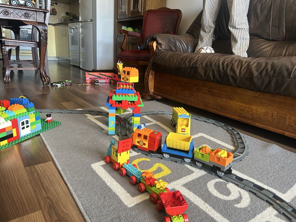 Lego duplo pociag zestaw 10508, klocki, samochodziki