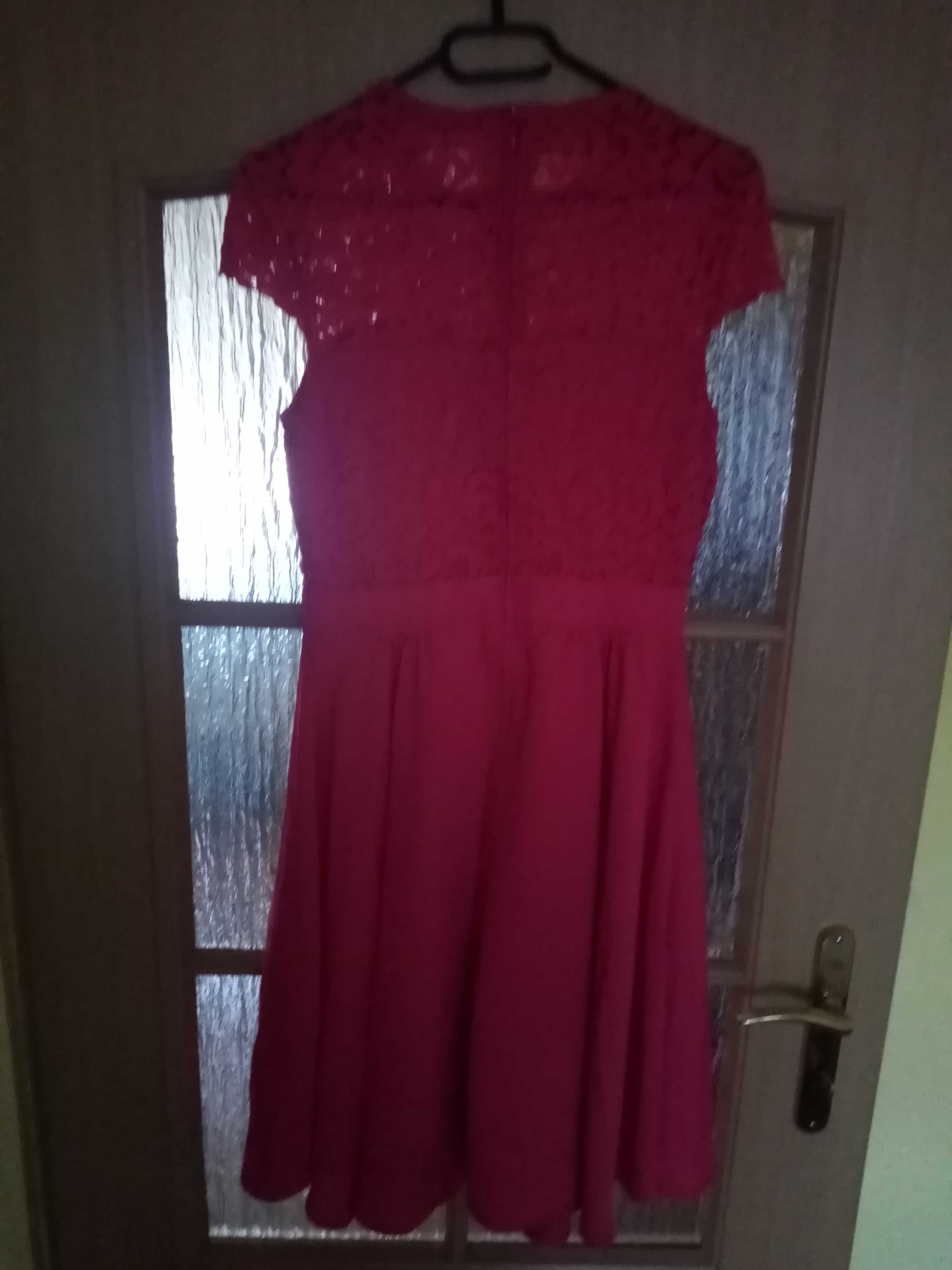 Sukienka Orsay 36,koronka, czerwona