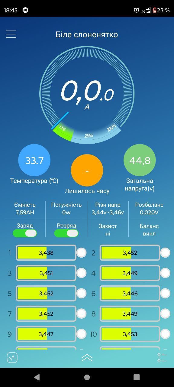 Смарт BMS от 7 до 14s ток 20-100А