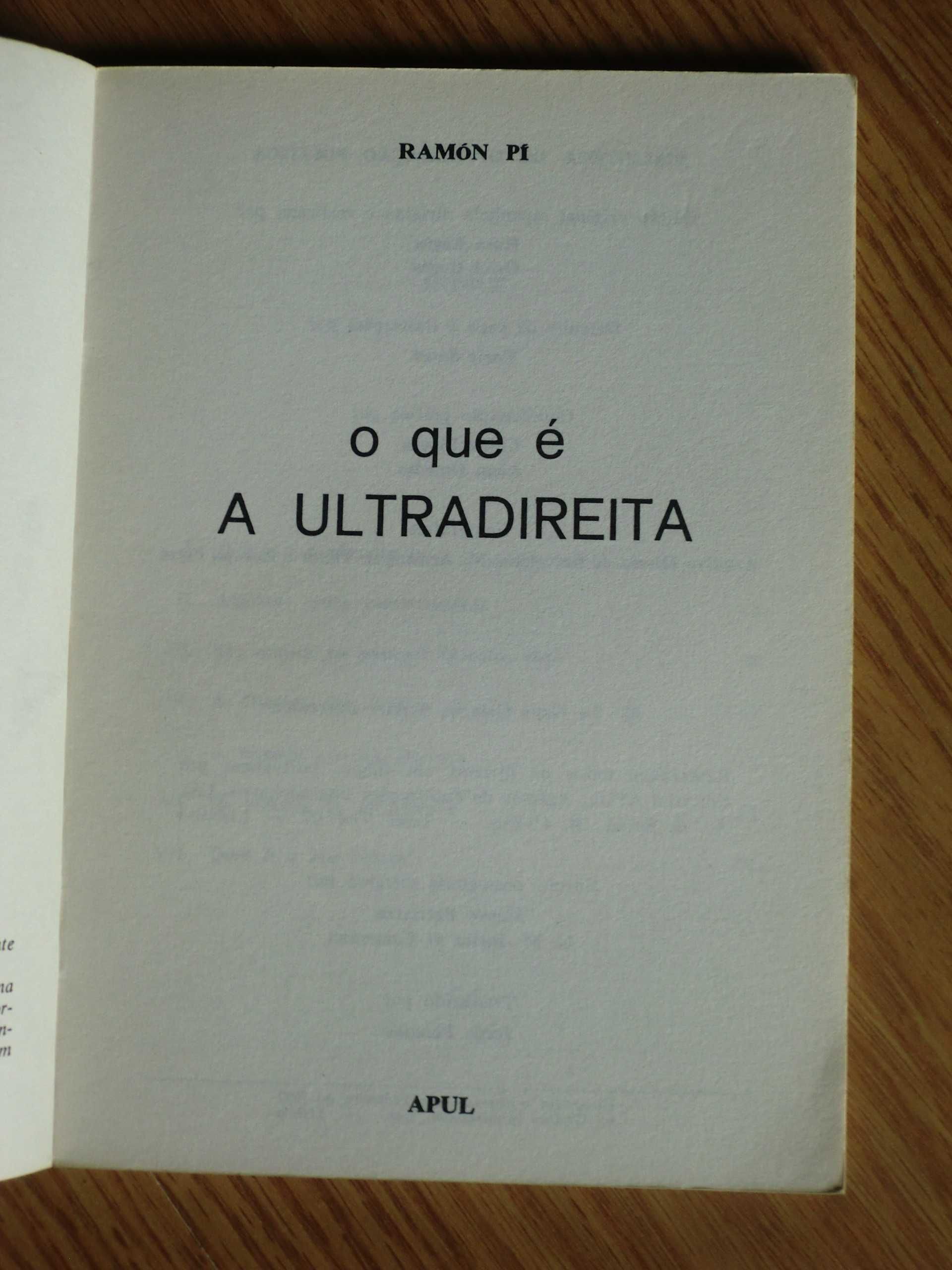 O que é a Ultradireita
de Ramon Pi