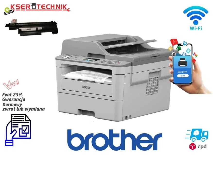 Brother MFC B 7715 DW / 4w1 / Wi-Fi i LAN / Druk do 30 stron na minutę