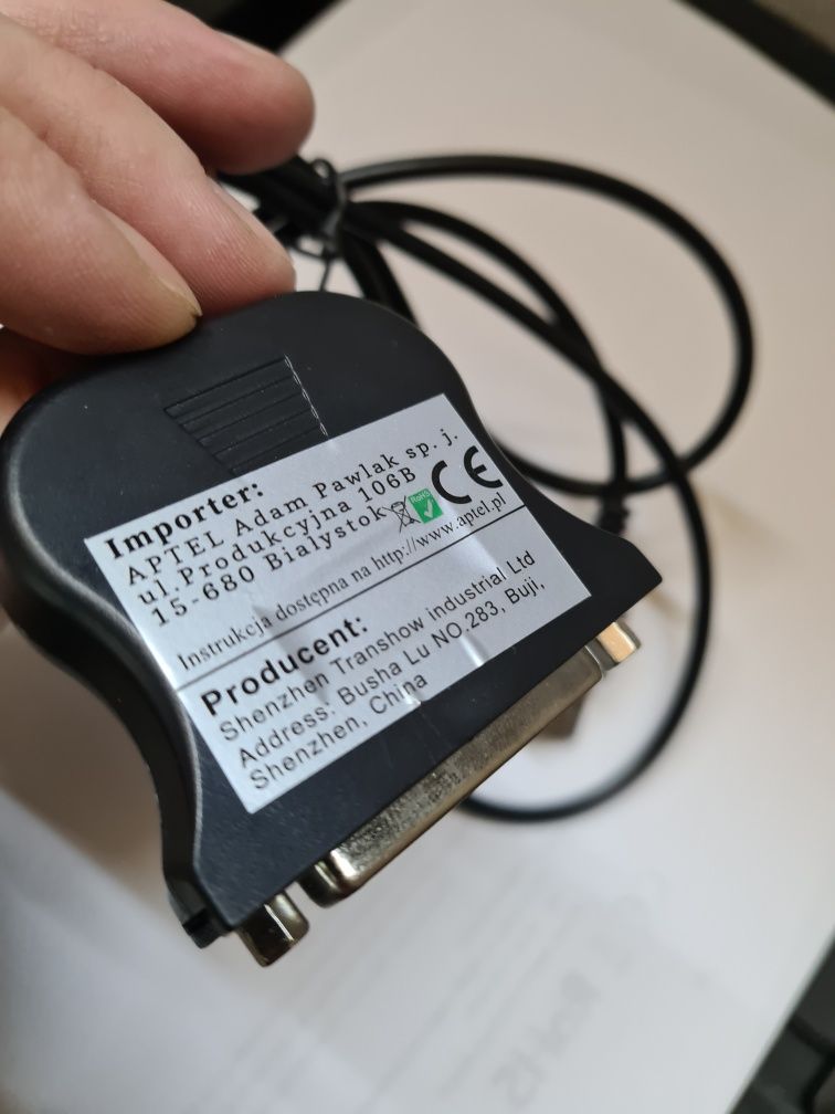 ADAPTER Kabel Przejściówka USB Drukarki LPT