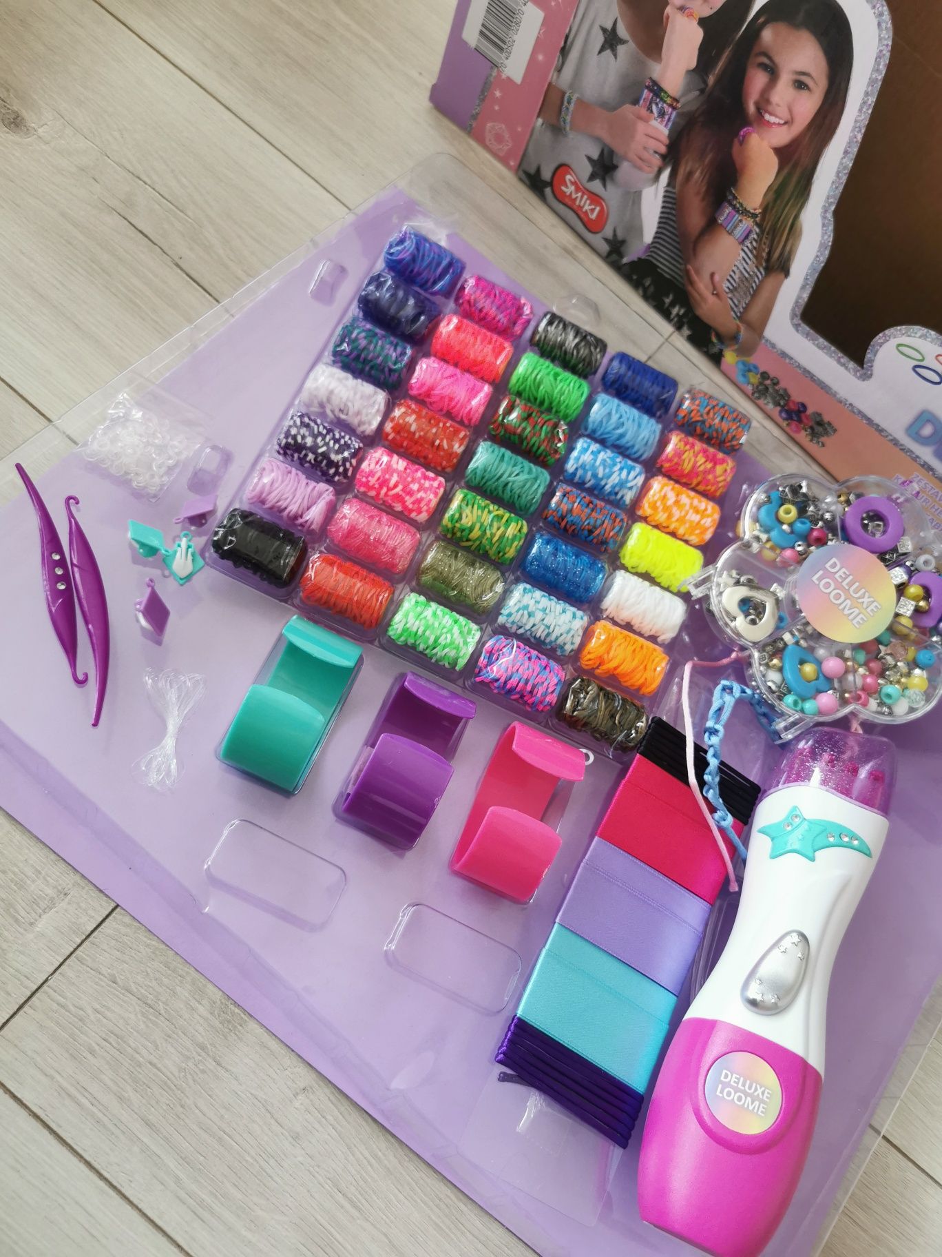 Smiki, Stylo, zestaw do robienia bransoletek z maszynką smyk 5+