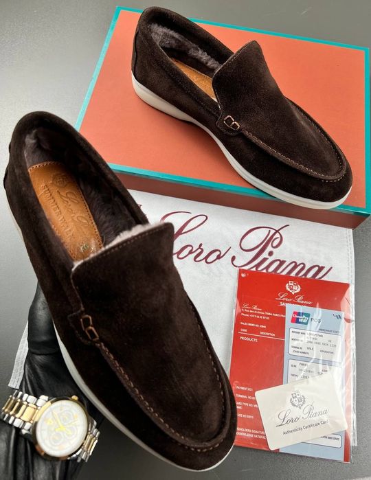 Чоловічі зимові лофери  Loro Piana