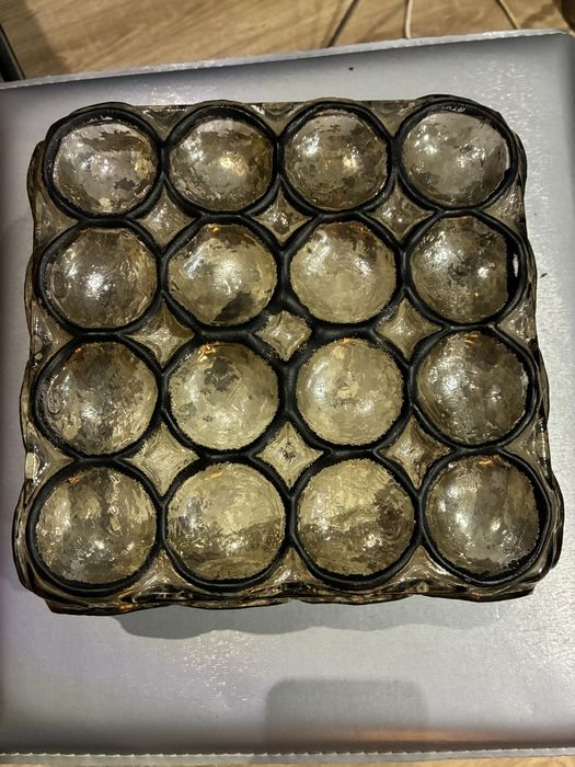 Glashutte Limburg plafon kinkiet design vintage 70s