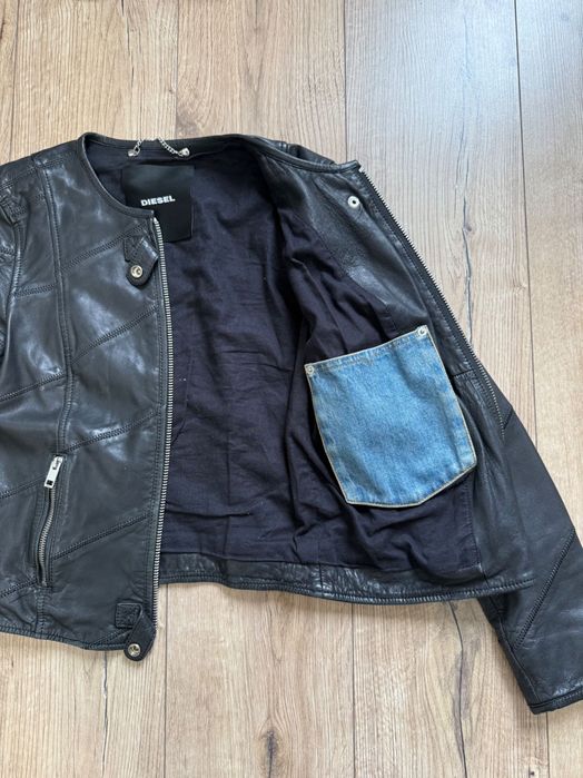 крутезна жіноча шкіряна куртка Дизель Diesel XS-S