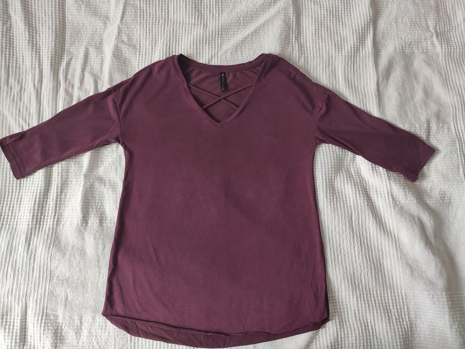 Fioletowa bluzka oversize