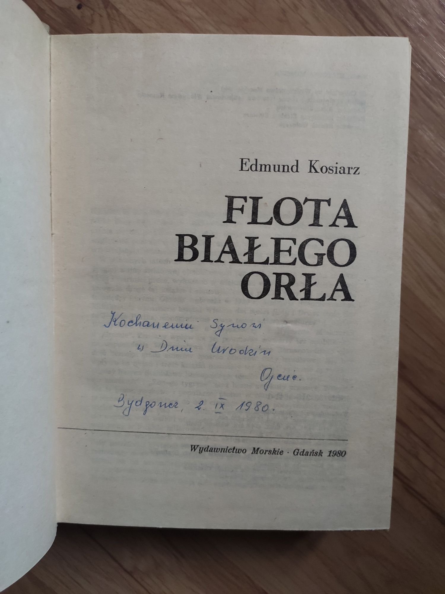 Kosiarz E. "Flota Białego Orła" Gdańsk 1980