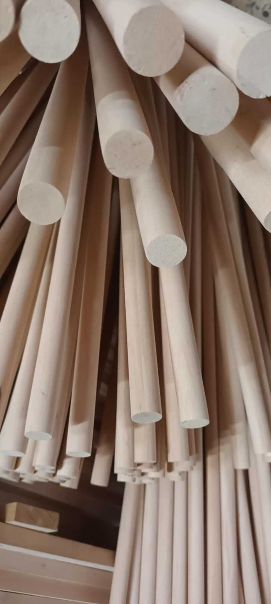 Kołek drążek kij wałek olchowy olcha drewniany 20mm x 1000m
