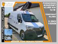 Renault Master L3H2, Podnośnik Koszwy/Zwyżka KLUBB K26, klima, tempomat  Podnośnik koszowy KLUBB K26, klima, tempomat,