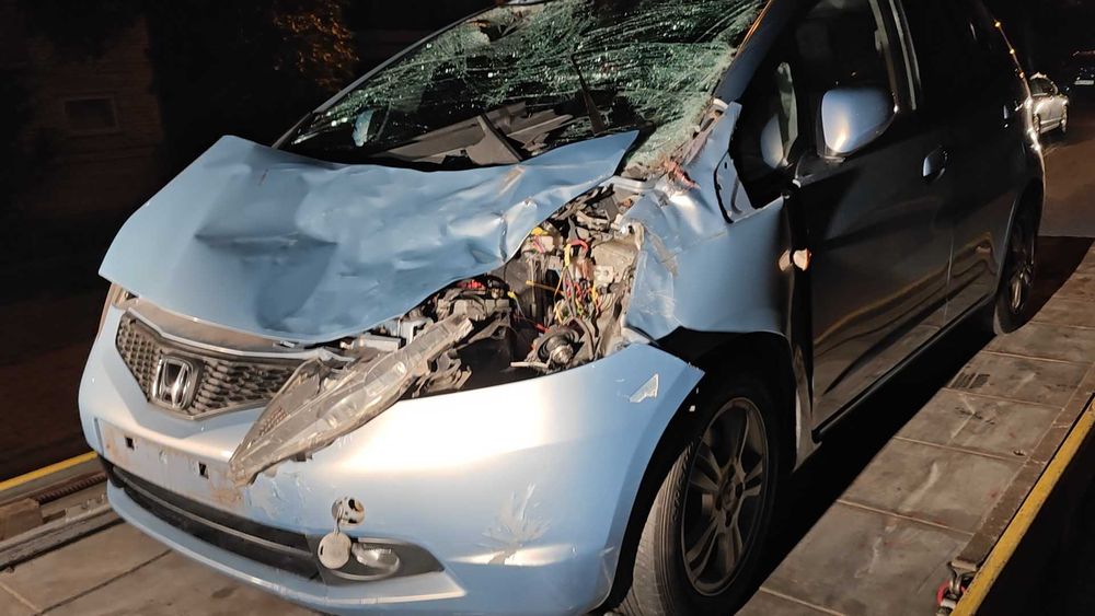 Honda Jazz 2009r. 1.2 90km - uszkodzona