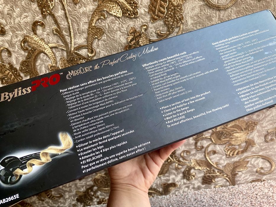 Автоматична плойка BABYLISS PRO. Праска для волосся. Фен.