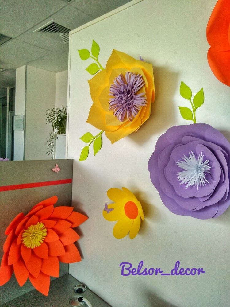 Бумажные цветы из бумаги паперові квіти для фотозони фотозоны