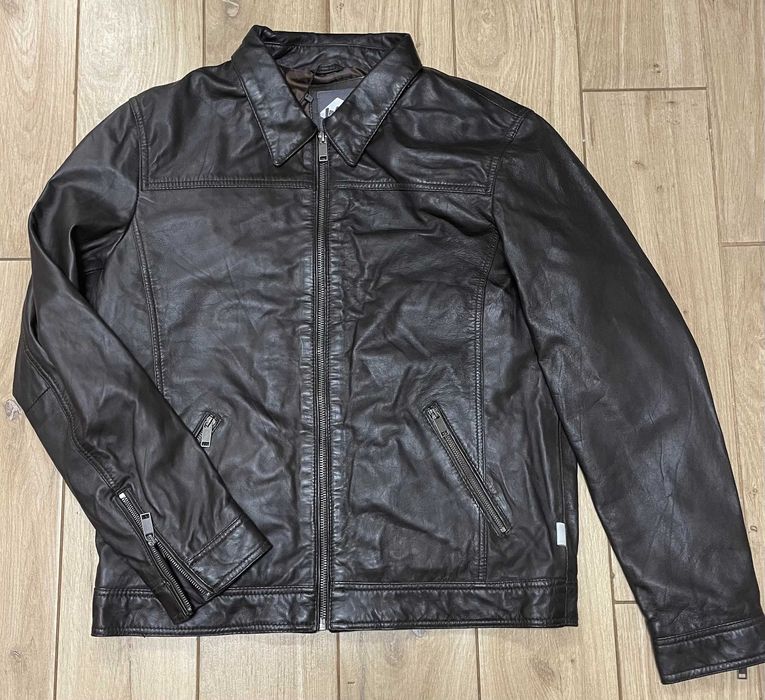 Lee Cooper kurtka męska model BRIAG BROWN r. M  100% skóra owcza/ brąz