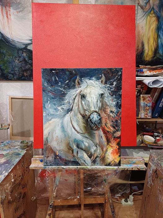 Картина ''Кінь долі''. Олія, холст 50/40.