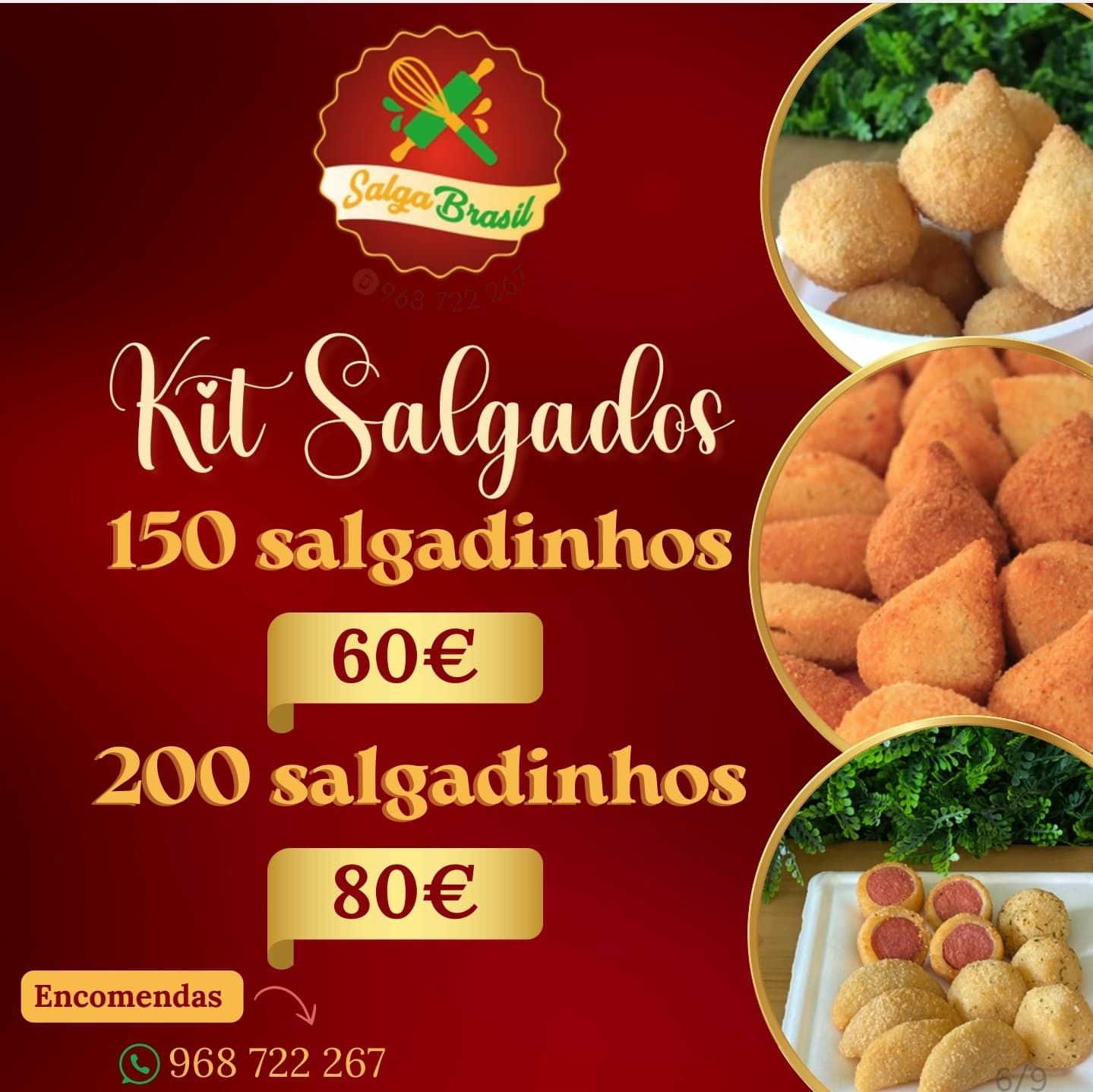 Kit Festa Salgadinhos doces e Bolo