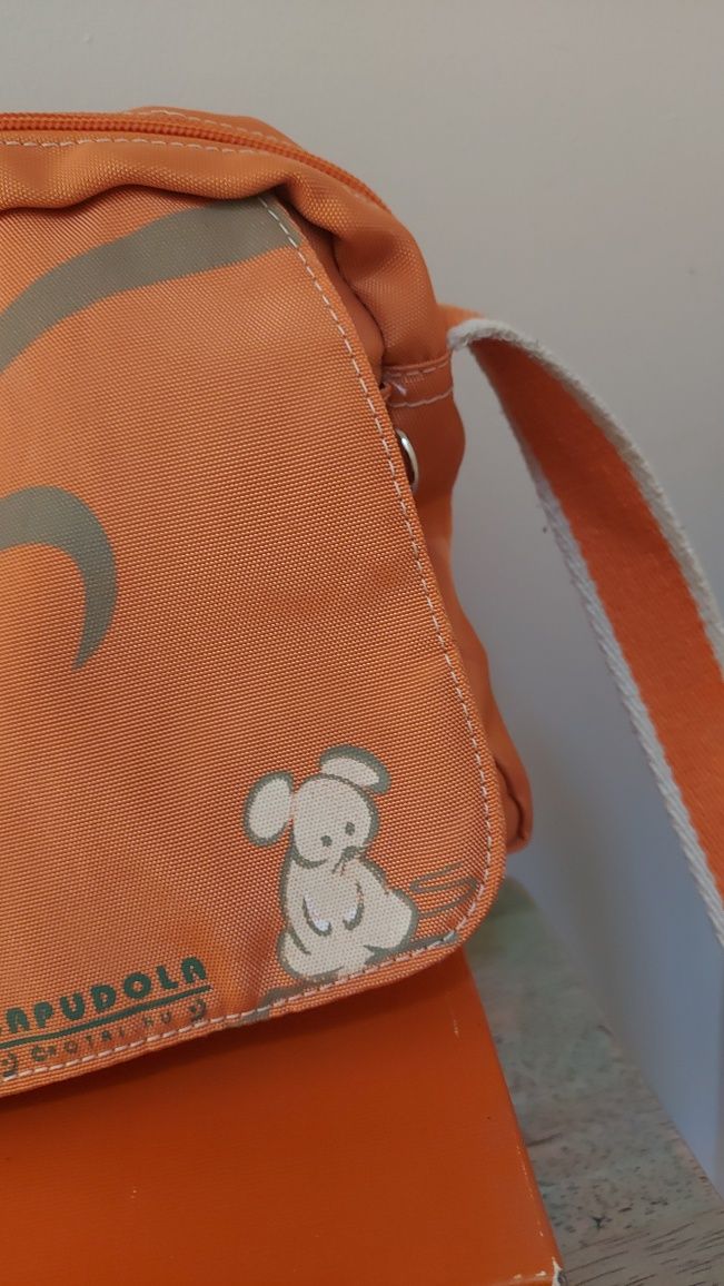 Praktyczna i pojemna torebka crossbody orange jak nowa