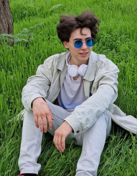 Сонцезахисні окуляри круглі блакитні солнцезащитные очки