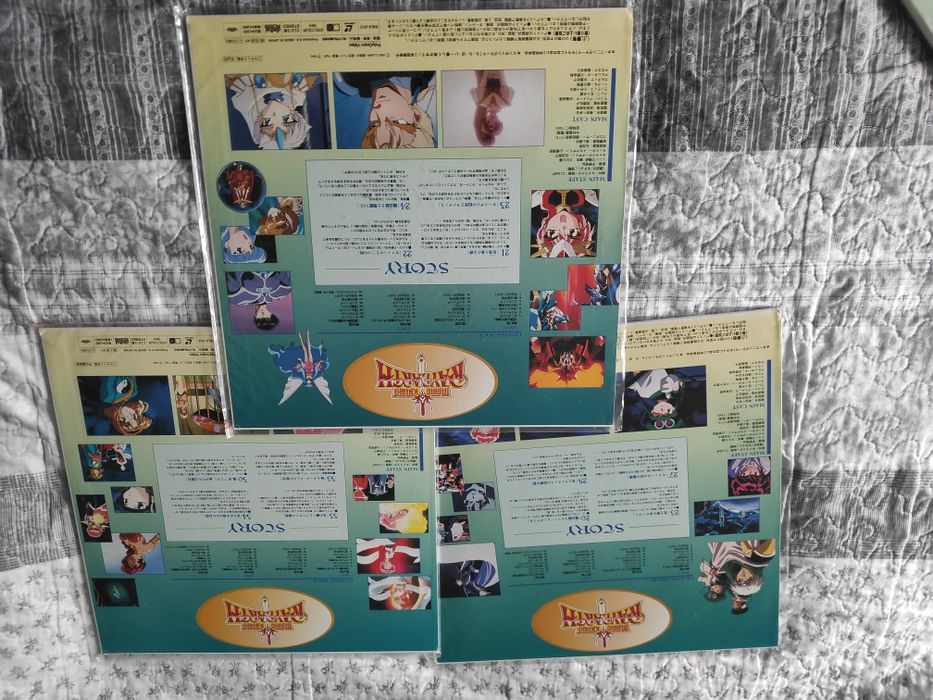 Magic Knight Rayearth Wydanie LD Laserdisc seria 1 i 2 NTSC