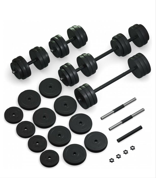 Гантелі з функцією штанги, загальна вага 53 кг