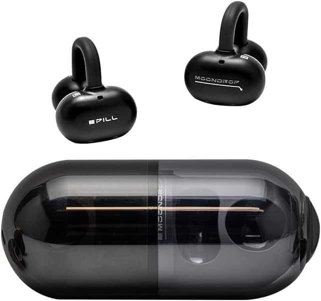 ⇒ Moondrop Pill (Black/Red) - беспроводные OWS наушники клипсы