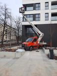 Podnośnik koszowy Warszawa, zwyżka, dźwig, wycinka drzew, wymiana lamp