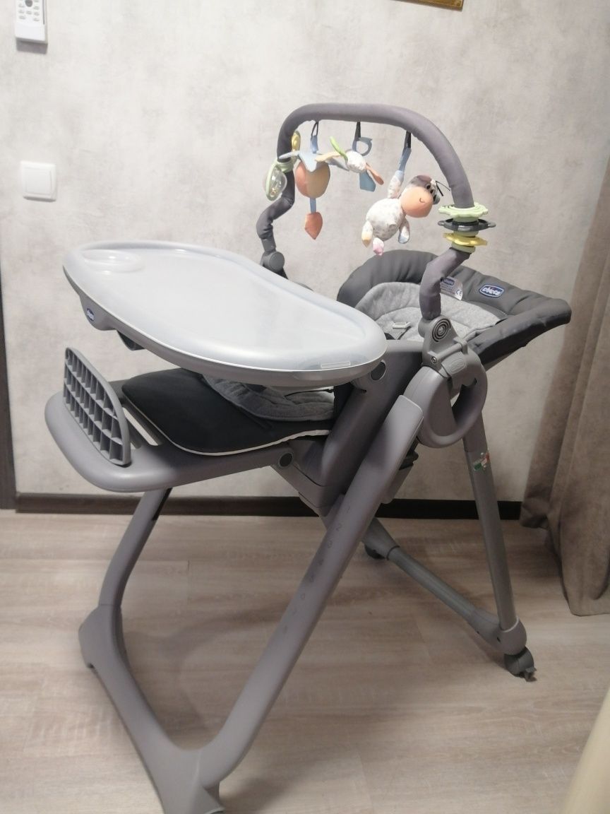 Стільчик для годування Chicco Polly Magic Relax Gray