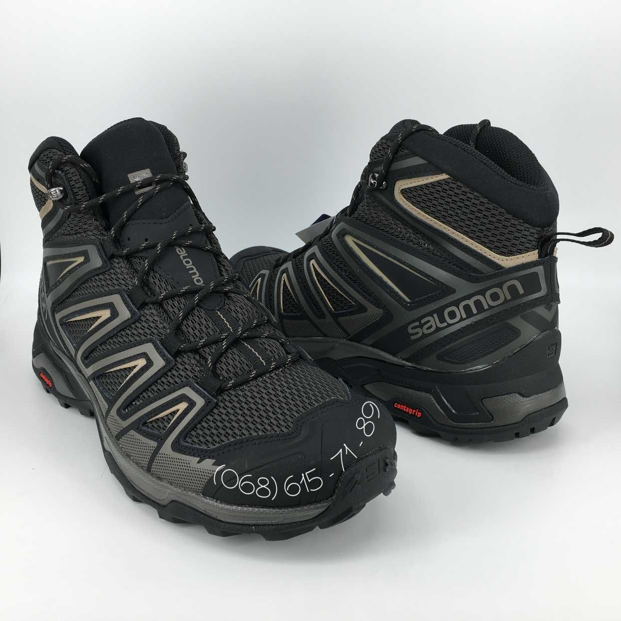 Мужские летние кожаные ботинки  salomon x ultra 3 aero 46 ориг. c бирк