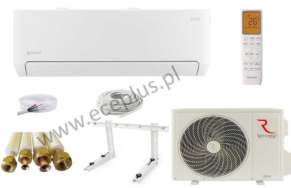 Klimatyzacja Klimatyzator Rotenso Teta 3,5kw Zestaw Montaż Grzanie