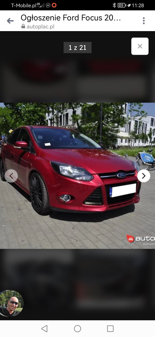 Ford Focus 1.6, 2011r, 150KM