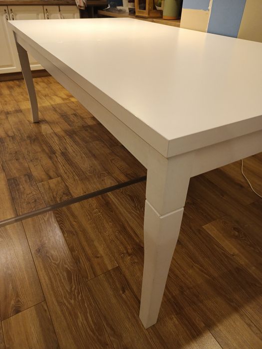 Stół do jadalni biały 100x200 max 300