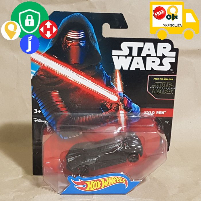 Машинка Hot Wheels Колекционная Star Wars The Force Awakens Kylo Ren