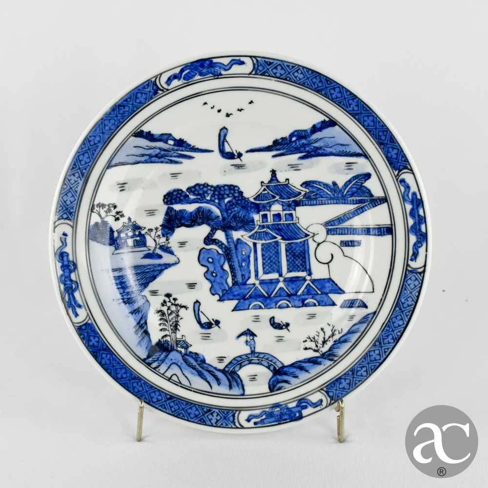 Prato porcelana da China, decoração Cantão, Circa 1970 - 23 cm