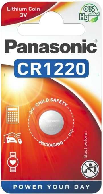 Батарейка Panasonic CR 1220 BLI 1 Lithium