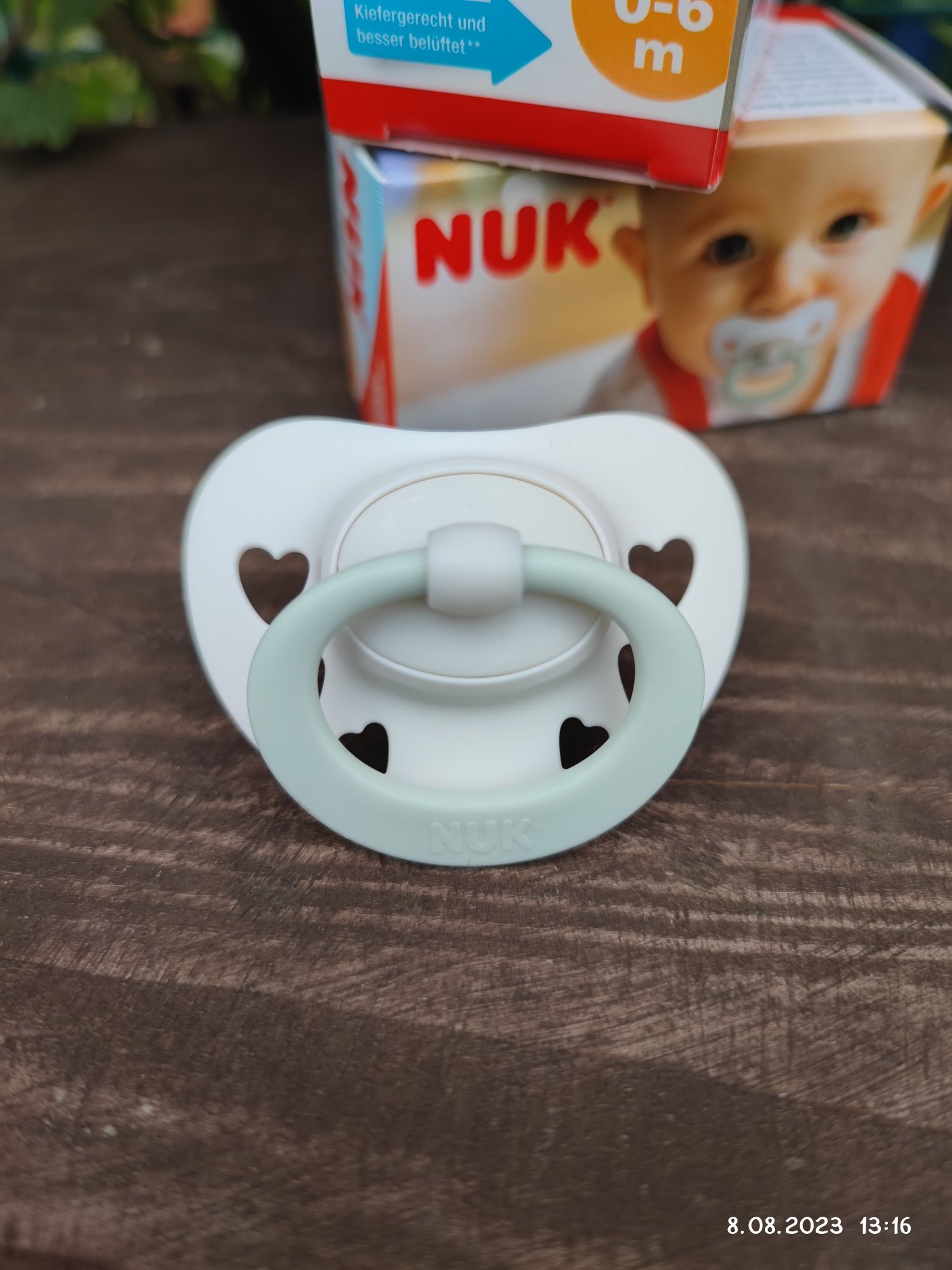 NUK Signature Smoczek uspokajający silikonowy 0-6 m