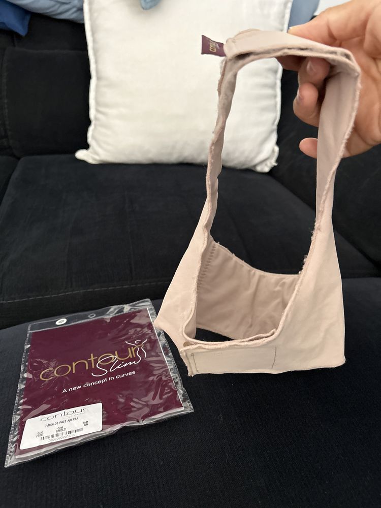 Faixa cinta modeladora facial Contour Slim usada