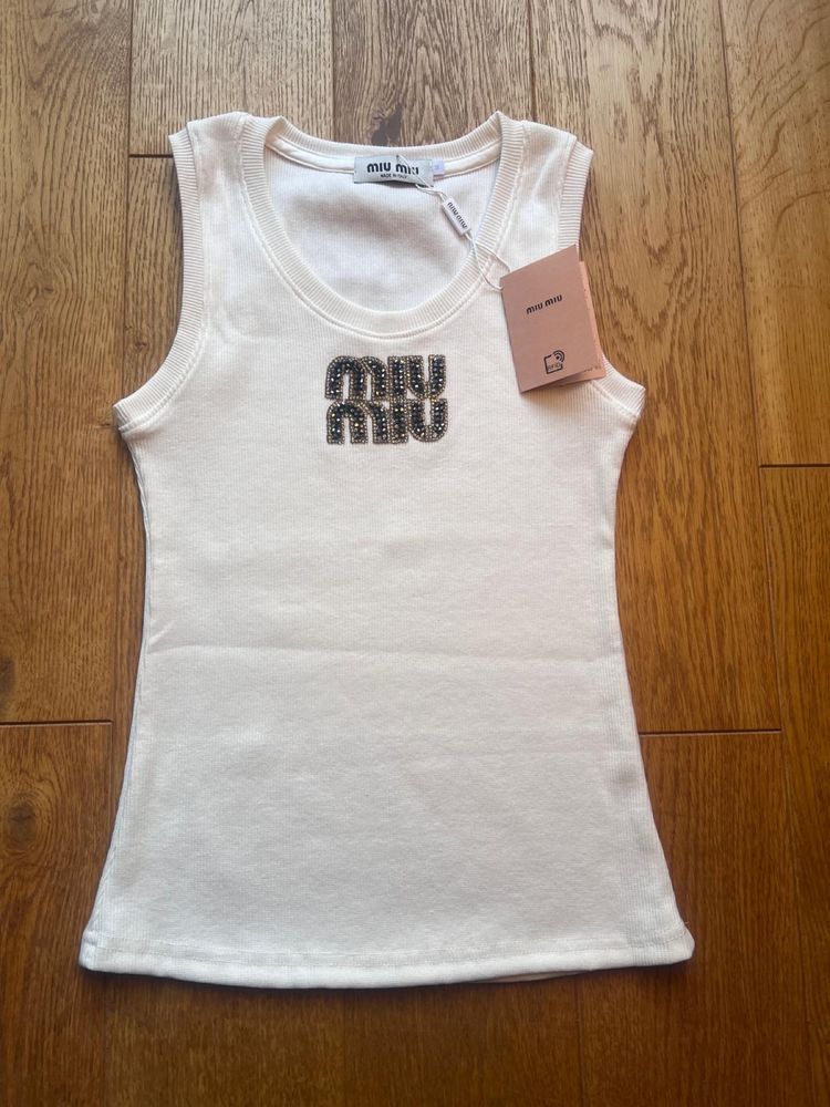 Top Miu Miu bialy