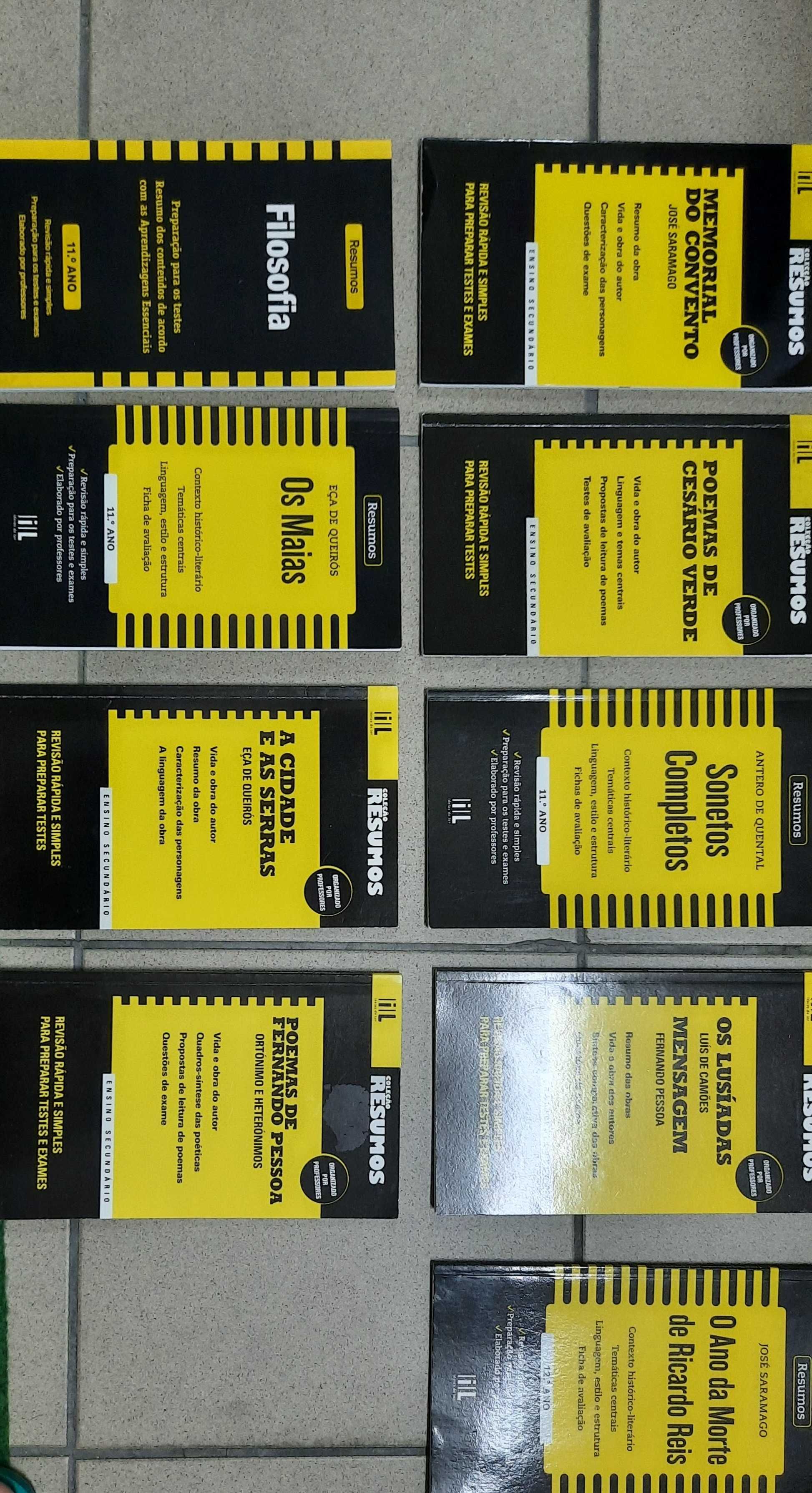 Livros de apoio, várias disciplinas