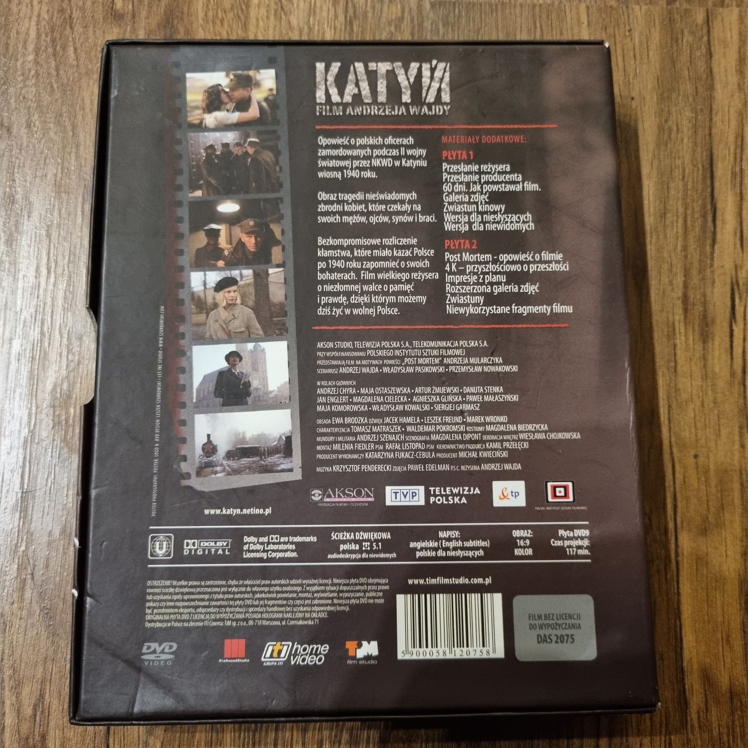 DVD Katyń Andrzeja Wajdy