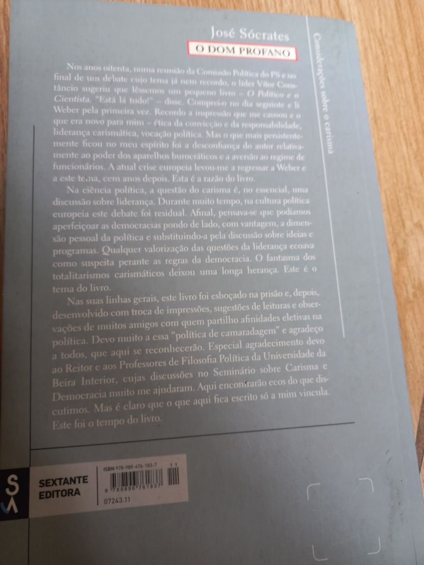 O Dom Profano - Considerações sobre o Carisma